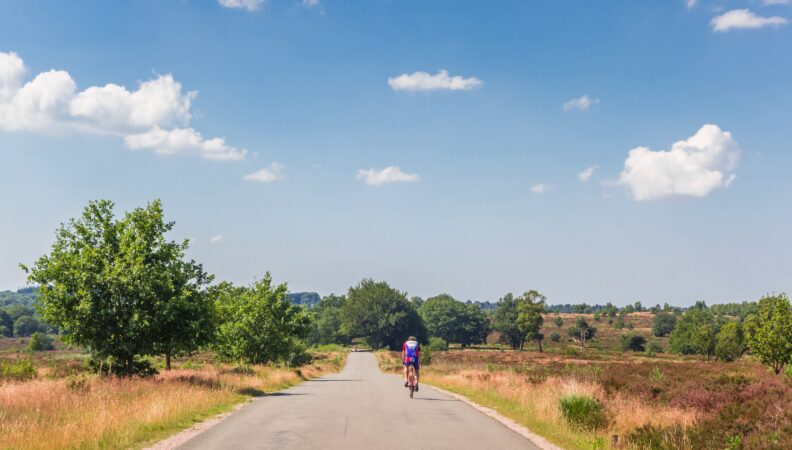 Radfahrer auf dem Holterberg