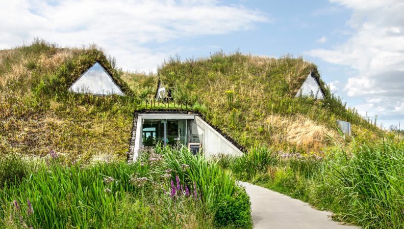 Museumseingang auf der Museumsinsel Biesbosch